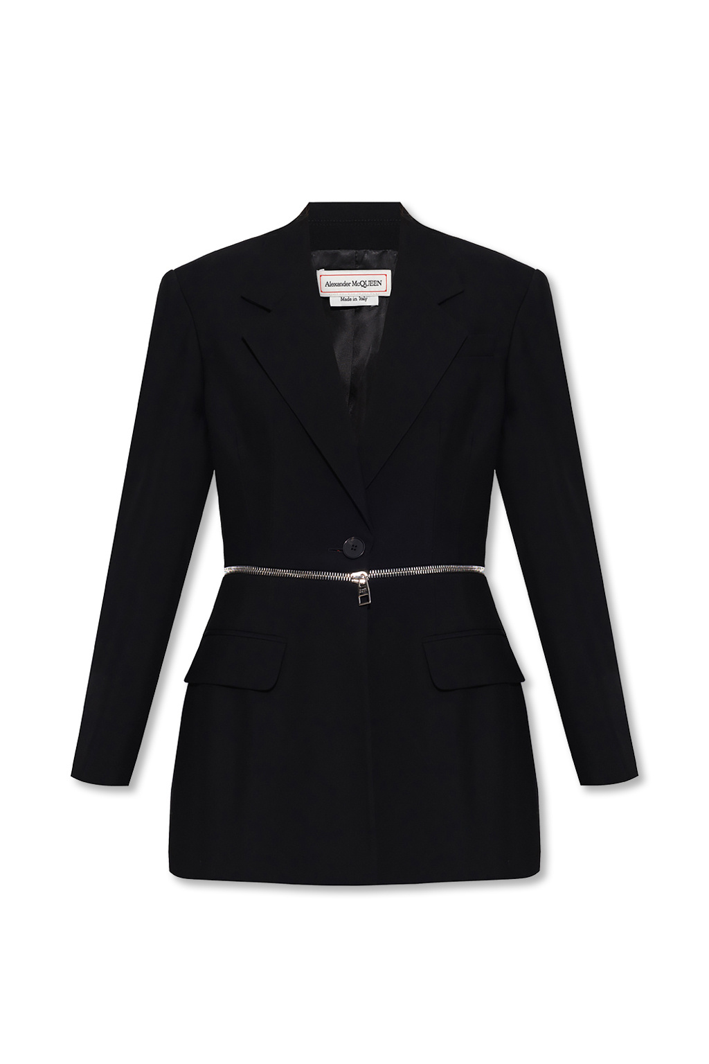 Wool blazer with zip Alexander McQueen